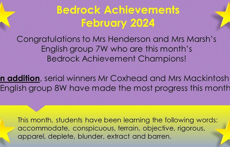 Image of Bedrock Achievements - February 2024