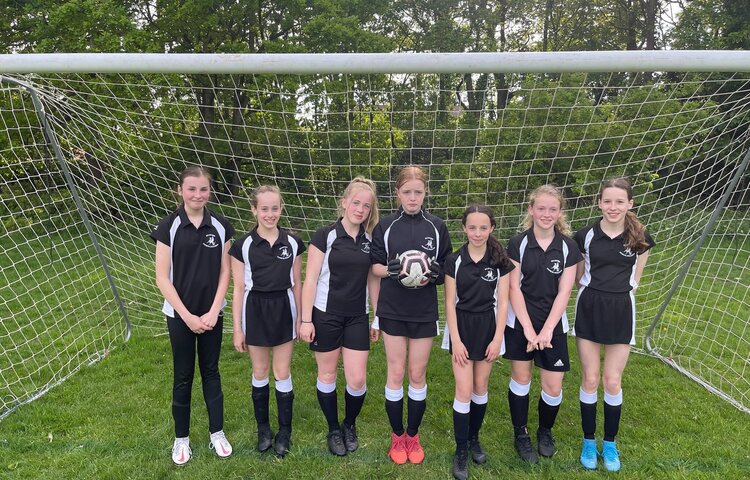 Image of Year 7 and 8 Girls Football Team